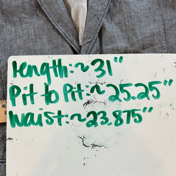 Tommy Bahama Linen Blazer Houndstooth Sport Coat Black White Mens Size XL - Picture 10 of 10